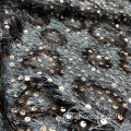 Обрабатый перью леопардовый принт трибин вышивальная ткань